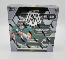 2023 Panini Mosaic Football Factory Sealed MEGA Box REACTIVE BLUE PARALLELS