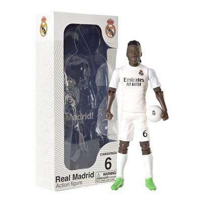 Banbo Toys SOCKERS Real Madrid CF Eduardo Camavinga 8'' Collectible Soccer Action