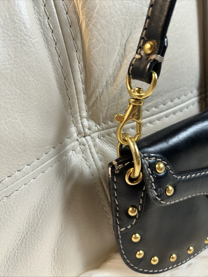 Vintage Michael Kors Bag Mini Hobo Studded Black  Small Y2K! - Image 4 of 4