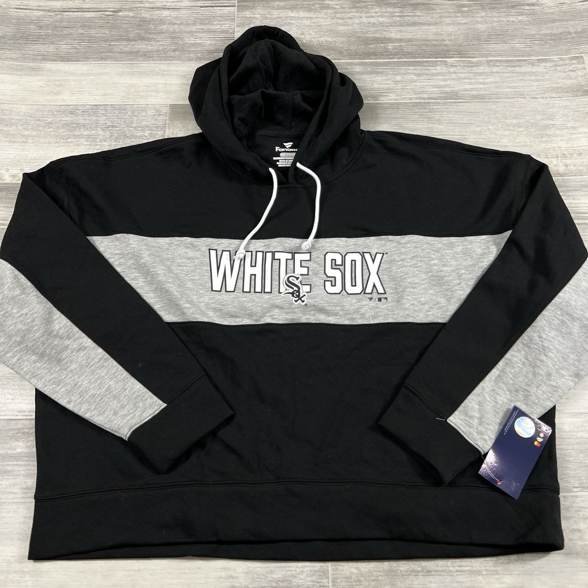 売れ筋商品|||ファナティクス カットソー トップス レディース Women's Black Chicago White Sox Filled Stat Sheet Pullover Hoodie Black Women's 2XL Fanatics Black Chicago White Sox Filled Stat