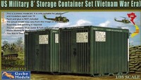 Gecko Models 0112 - US Military 8´ Storage Container Set Vietnam War Era - 1:35