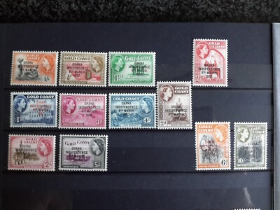stamps GHANA - Gold Coast 1957 Overprint MLH | eBay