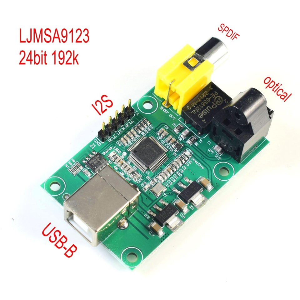 PHIREE U2SX USB To SPDIF Interface SA9023 OTG 24bit 96kHz Black P 10522 PHIREE U2SX USB To SPDIF Interface SA9023 OTG 24bit 96kHz Black P 10522