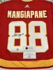 Andrew Mangiapane Autographed Signed Adidas Jersey Auto Flames AJ COA