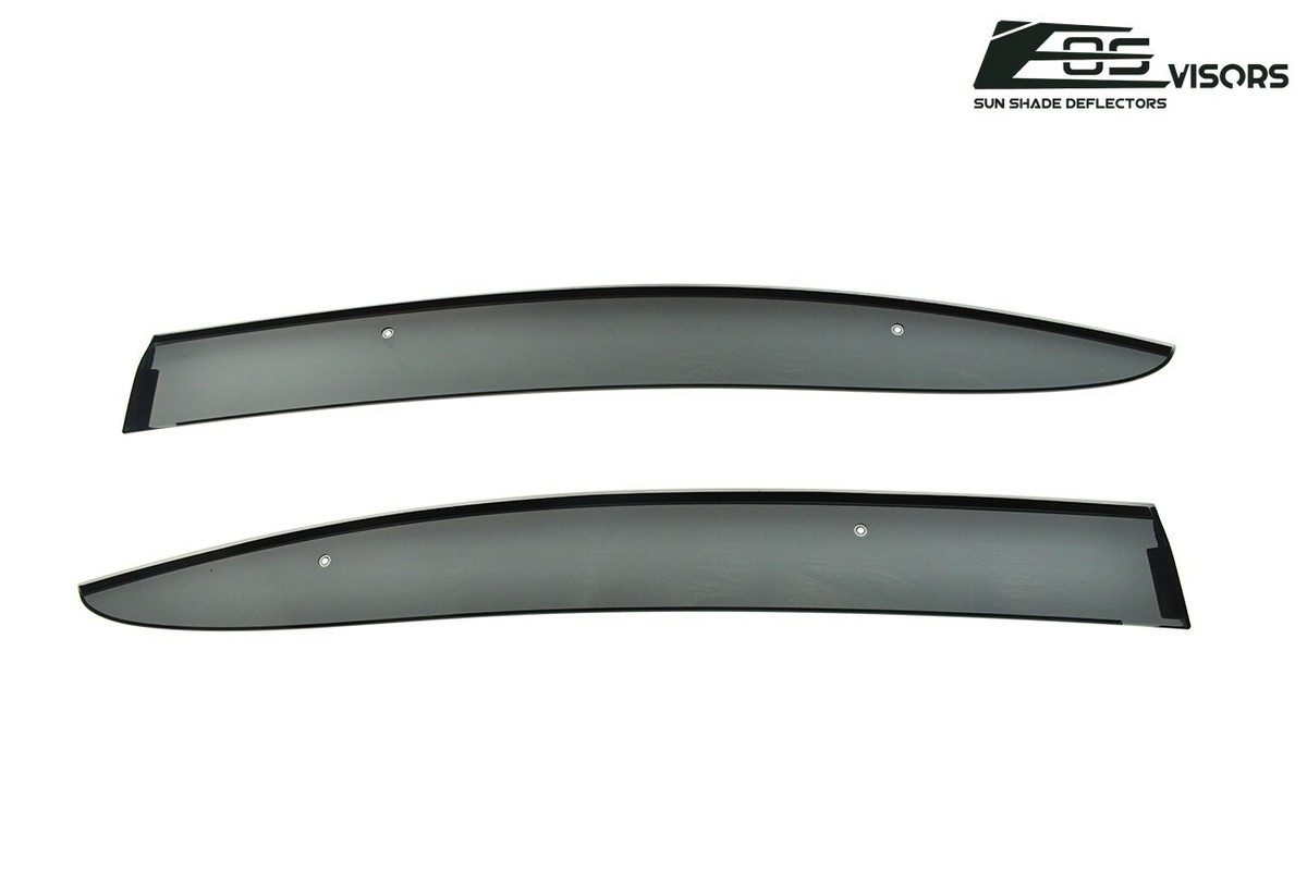 JDM Smoke Tinted Side Window Visors For 2003-2012 Mazda RX-8 – Rain Guards, Adhesive Mount