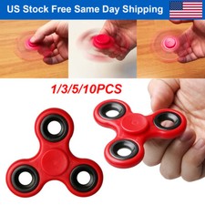 1/3/5/10PCS Fidget Spinner Finger Toy Anxiety Stress Relief Toy Gift Red  Black
