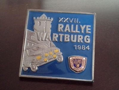 Wartburg 353 Rally 1984 Eisenach GDR ADMV Plaque Emblem NEW & RARE