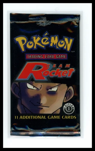 1st Edition Team Rocket Booster Pack Giovanni 2000 EMPTY WOTC Pokémon NO CARDS