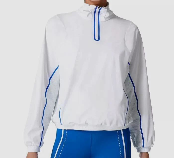White half zip best sale jacket