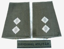 KLETT Rangabzeichen Heer Oberleutnant weiß/oliv Bw Schulter Klappen Schlaufen #9