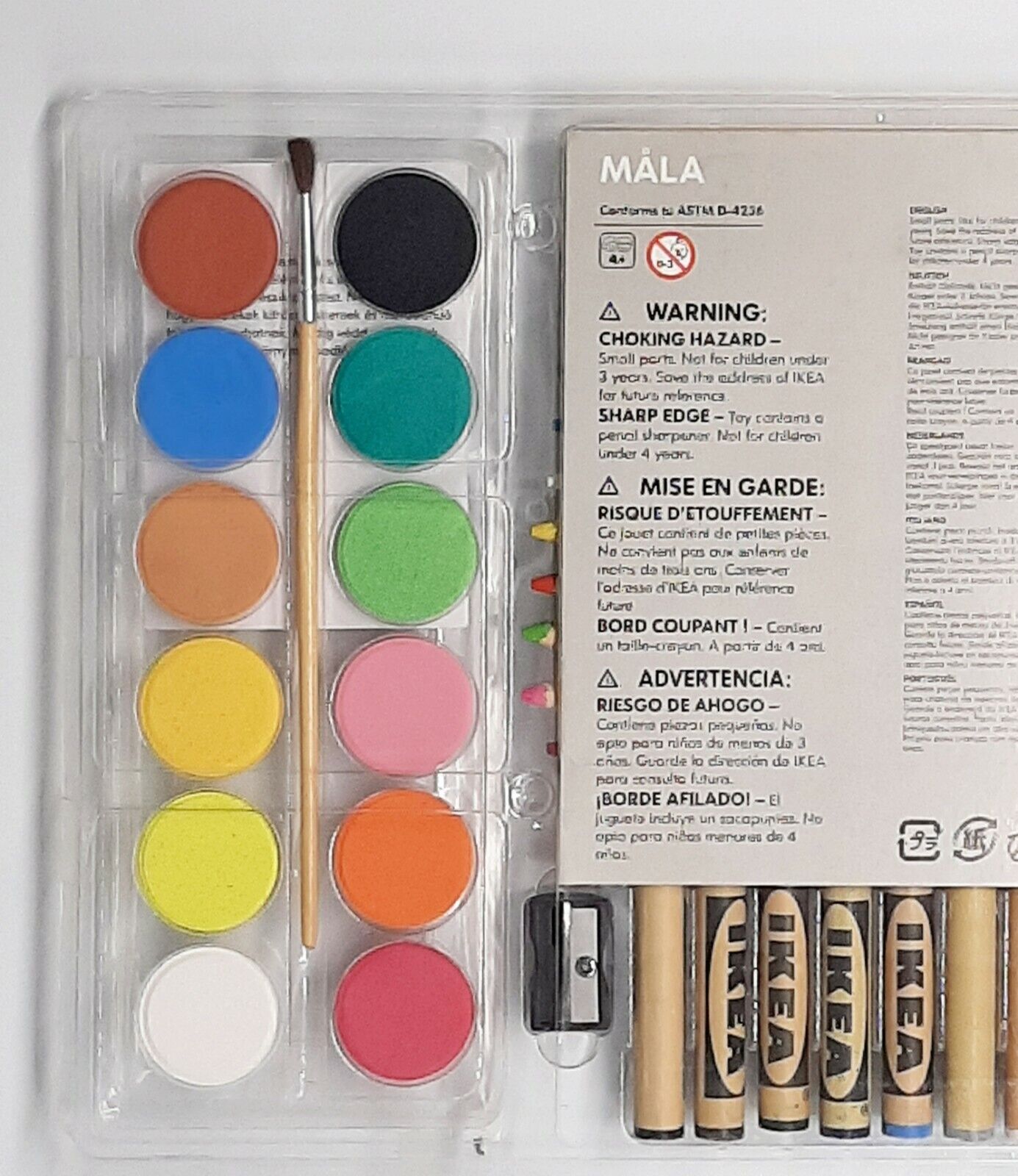 MÅLA Watercolor box, mixed colors assorted colors - IKEA