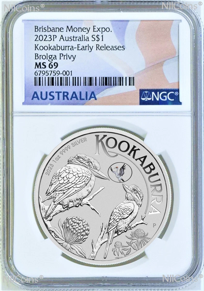 Australian Kookaburra MS 69 Silver Bullion Coins for sale | eBay