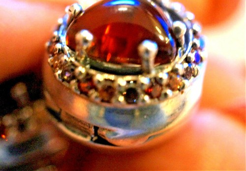925 Sterling Silver Jewerly Set w/ Red Topaz - 第 7/7 張圖片