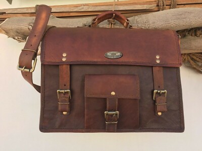 Borsa A Tracolla Uomo In Pelle Vintage - Piccola Messenger Marrone Per Telefono E Viaggi, 14x9x19 Cm