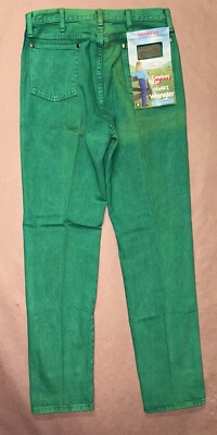 Vintage 1990 s Wrangler Cowboy Cut, Green Womens, Deadstock NWT, Size 15