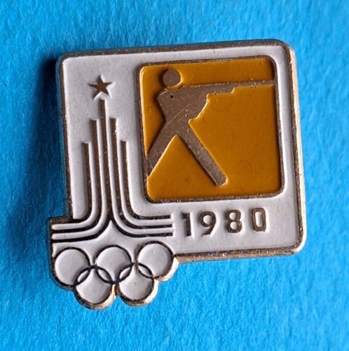 1980 OLYMPIA - Brosche Schießsport