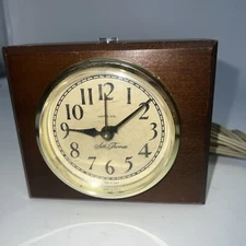 Vintage Seth Thomas Edgewood Electric Alarm Clock Working