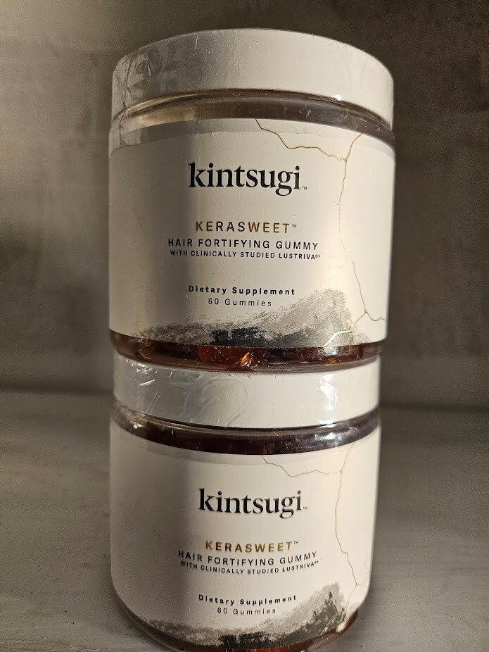 Kintsugi Kerasweet Hair Fortifying Gummy Supplement (60) in a jar