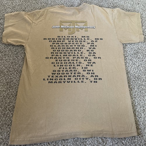 Vintage John Michael Montgomery T Shirt Concert Tour 2000s USA Country Music - Picture 2 of 5