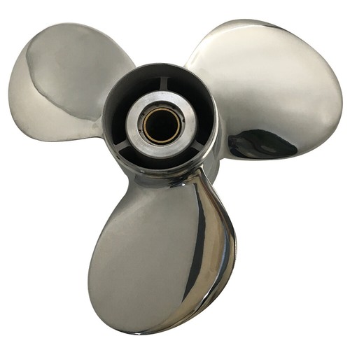 10-1/2"x13" Stainless Steel Outboard Prop for Mercury 25-70HP,13 Spline Tooth,RH - Picture 5 of 7