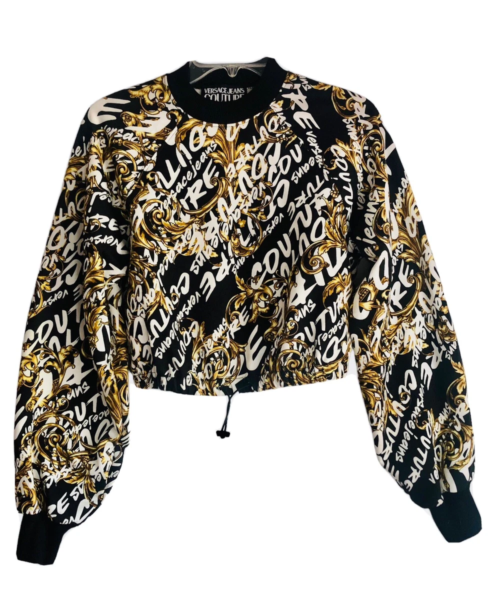 Versace jeans sweatshirt with yellow baroque print deals