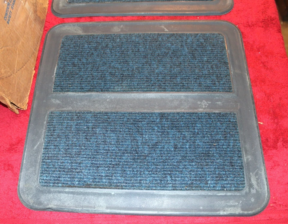 Ford Galaxie 500 LTD Torino Montego 1973-1976 alfombrillas traseras azules nuevas con alfombra Foto 2 de 4