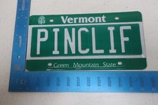 Vermont License Plate Tag VT Vanity Trees Pine Cliff Pinecliff PINCLIF #1