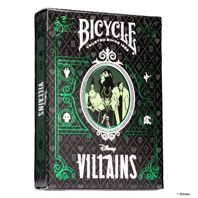 ASS ALTENBURGER Bicycle Kartendeck Disney Villains grün Kartenspiel Spielkarten Pokerkarten