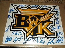 2016-17 BRANDON WHEAT KINGS WESTERN HOCKEY LEAGUE 11 X 14 MATTE PHOTO 19 SIGNED