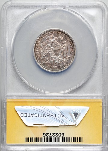 1872 Liberty Seated Quarter, ANACS AU Details - Picture 4 of 4