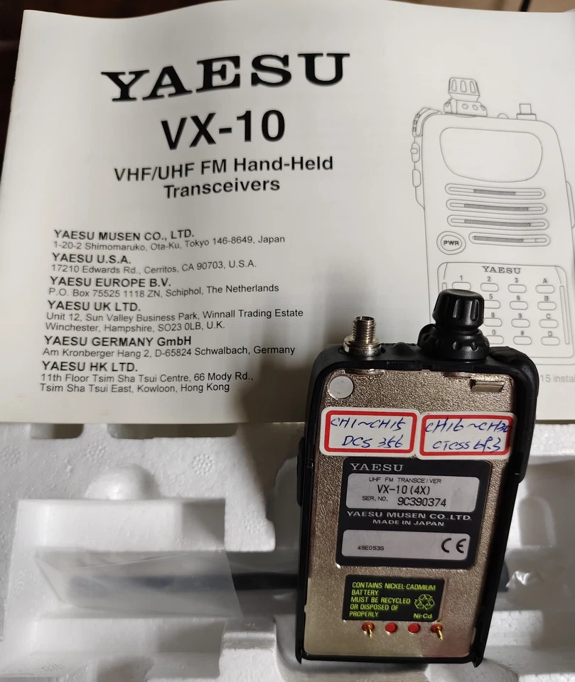 Transceptor de mano Yaesu VX-10/VX-10U ver.4X 450-485Mhz DEMO UHF CE Foto 2 de 2