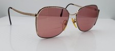 Vintage Couturier Cleo Gold Oval Metal Sunglasses Italy FRAMES ONLY