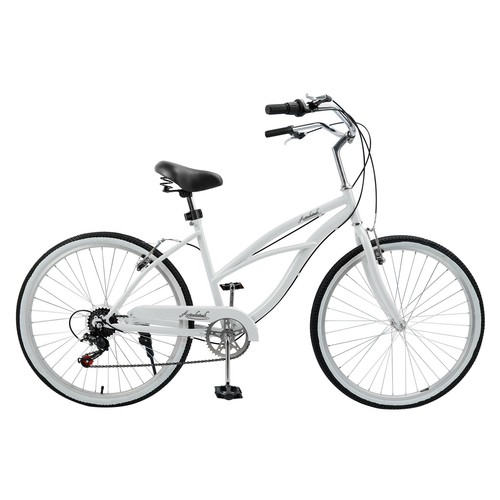 Urban Lady Girl's Bicycle Women's Beach Cruiser Bike 26 Inches 7 Speed White - Picture 16 of 17