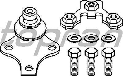 27219 02 LEMFÖRDER Ball Joint Lower, Front Axle Right