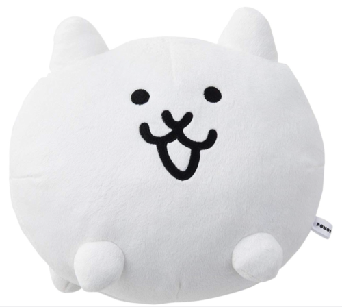 The Battle Cats Neko Stuffed Toy Cat 7.8 inch Plush Doll Nyanko Great War  White