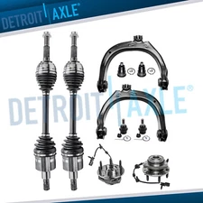 AWD Front CV Axle Wheel Hub Control Arms for Chevy Trailblazer GMC Envoy Rainier