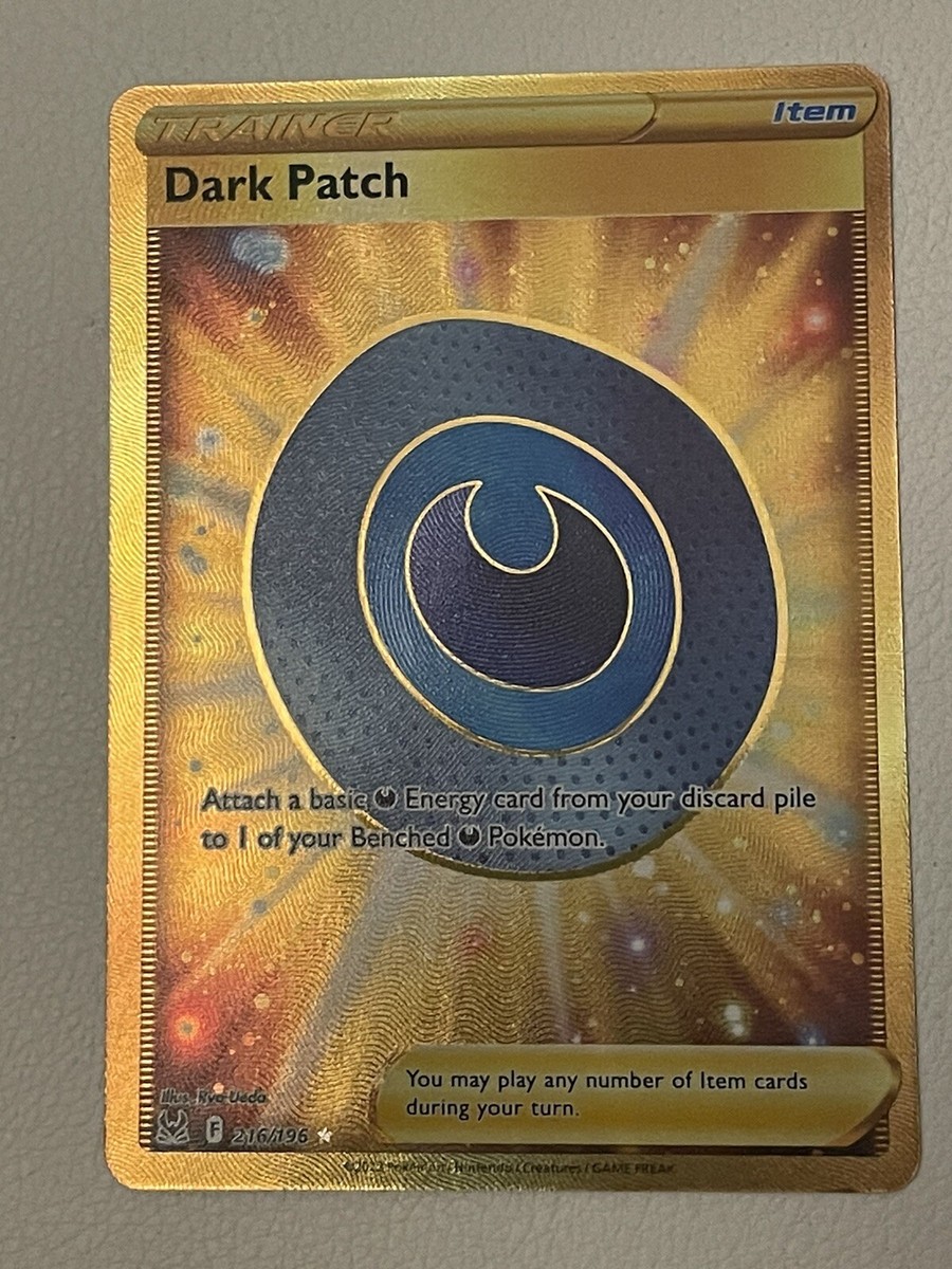 Dark Patch 216/196 - Lost Origin Gold Secret Rare Full Art Pokmon Card -  NM | eBay