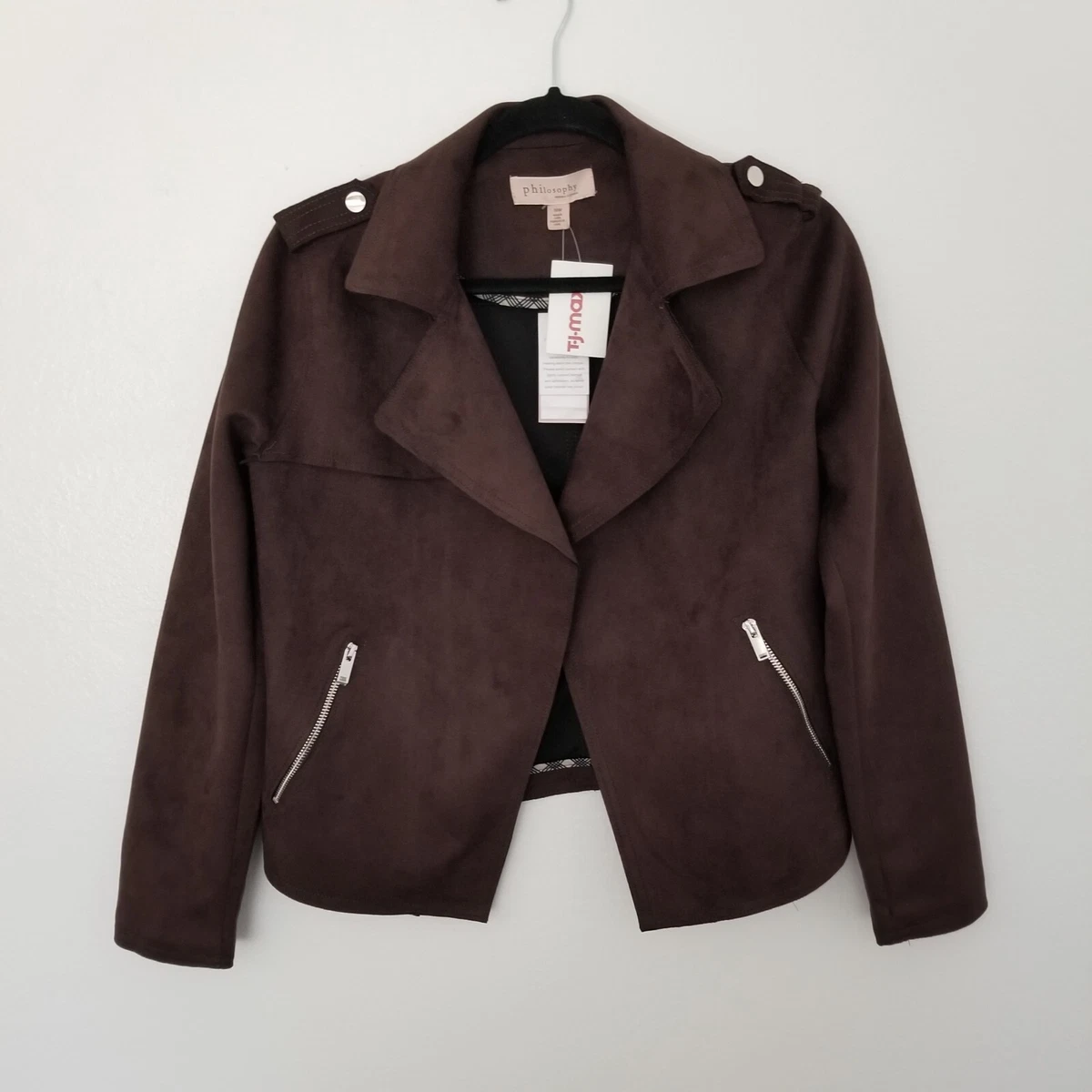 philosophy republic clothing faux leather jacket