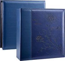 Artmag Photo Picutre Album 4x6 600 Photos, Extra Large 600 Pockets, Blue 