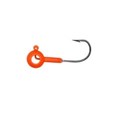 Lealand's Lures Eyehole Round Jighead 1/8oz size 1 hook LL22100 Orange 15ct
