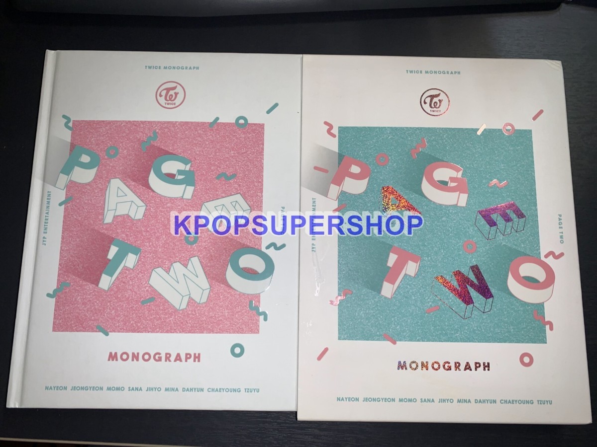 Twice Page Two Monograph Photobook DVD Postcards Photo Good