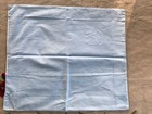 Vintage 60s Handmade Baby Pillowcase Blue w/ Embroidered Rabbit — photo 5