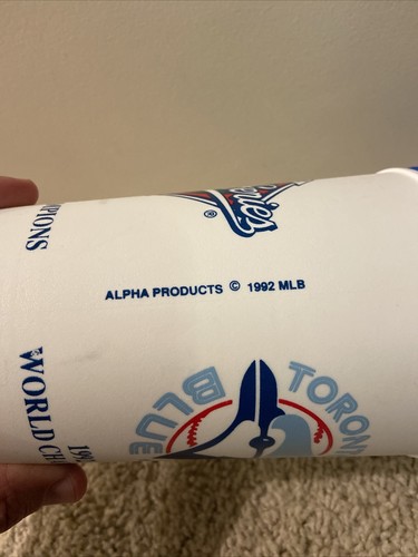 Toronto Blue Jays 1992 World Series Champions 22oz. Roadie Tumbler Mug Vintage - Picture 3 of 7
