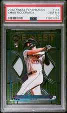 2022 Topps Finest Flashbacks #143 CHAS McCORMICK Rc Houston Astros PSA 10 GEM