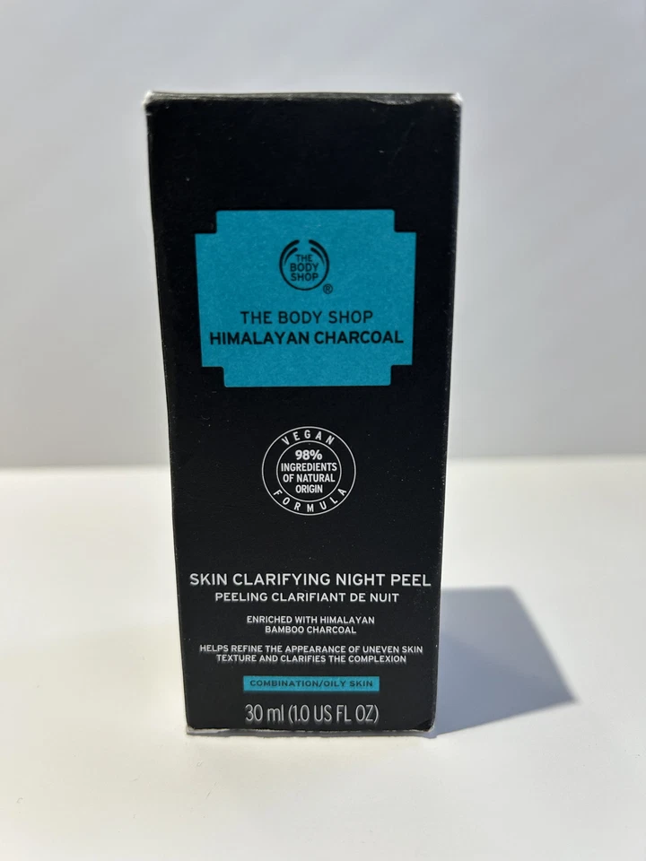 The Body Shop Himalayan Charcoal Night Peel 30ml Vegan New - Image 2 of 4