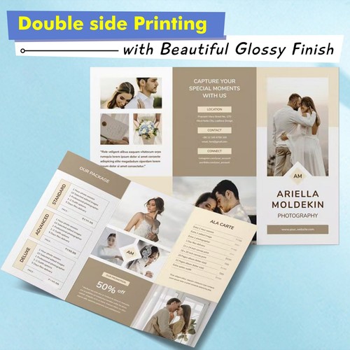 Posten Koala doppelseitiges glänzendes Fotopapier 8,5 x 11 80 Pfund dickes Kartenpapier Tintenstrahl - Bild 5 von 7