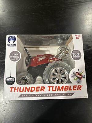 Thunder Tumbler Red Radio Control 360 Rally Car Blue Hat Toy Company NEW Ages 6+