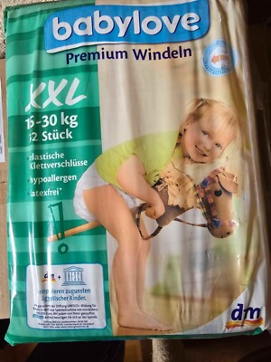 32 Vintage Babylove 6 XXL Windeln Alte Windel Reborn ABDL