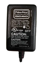 Fisher-Price Power Wheels 00803-1192A 6V Class 2 Battery Charger