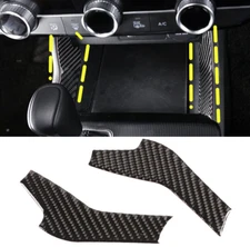 Real Carbon Fiber Console Front Storage Box Side Trim Cover Fits 22-25 Civic